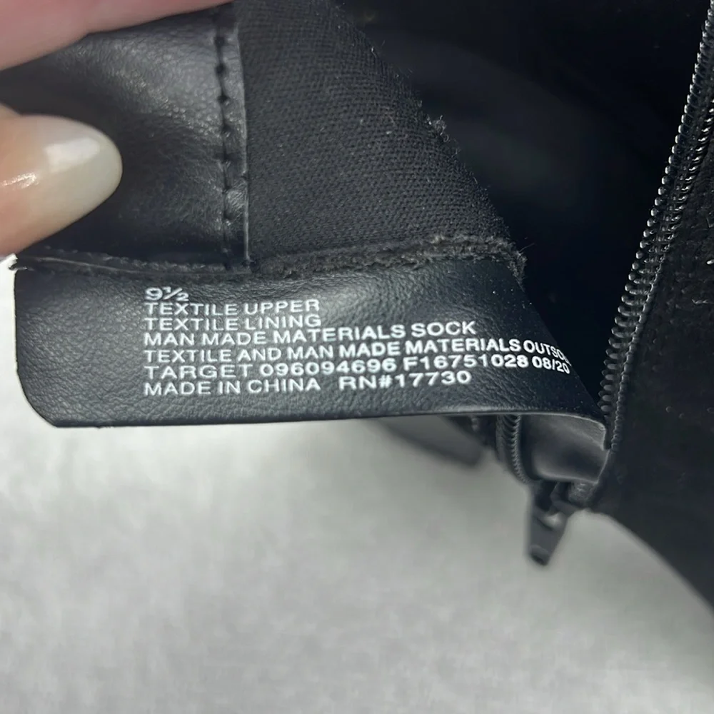 Target Elegant Black Ankle Boots - too high of a heel for me - Picture 5 of 6